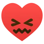 cara de frustración + palo de corazones