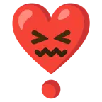 cara de frustración + exclamación de corazón