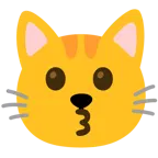 وجه يقبّل + وجه قطة