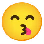 وجه يقبّل + وجه يتلذذ بالطعام