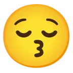 وجه يقبّل + وجه مرتاح