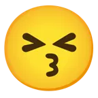 وجه يقبّل + وجه مرتبك