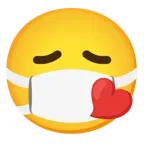 وجه يقبّل + وجه بكمامة