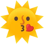 وجه يرسل قبلة + وجه الشمس