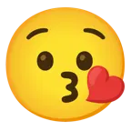 وجه يرسل قبلة + وجه مكروب