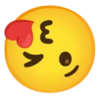وجه يرسل قبلة + وجه مقلوب