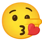 وجه يرسل قبلة + وجه كاذب