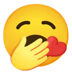 وجه يرسل قبلة + وجه متثائب