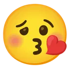وجه يرسل قبلة + وجه مصاب بدوار