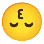 وجه يقبّل بعينين باسمتين + وجه مقلوب