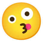 وجه يقبّل بعينين باسمتين + وجه غريب الشكل