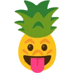 dil dışarıda + ananas