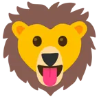dil dışarıda + aslan