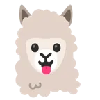 dil dışarıda + lama