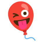dili dışarda göz kırpma + balon