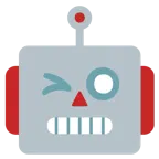 dili dışarda göz kırpma + robot