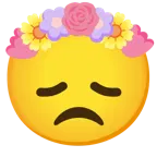 disappointed face + tulip