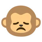 disappointed face + monkey face