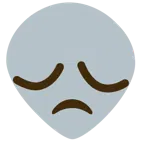 disappointed face + alien