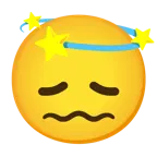 disappointed face + dizzy