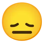 disappointed face + neutral face