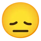 disappointed face + expressionless face