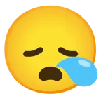 disappointed face + sleepy face