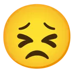 disappointed face + tired face