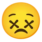 disappointed face + face with crossed-out eyes