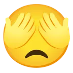disappointed face + see-no-evil monkey