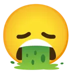 disappointed face + face vomiting