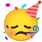 disappointed face + partying face