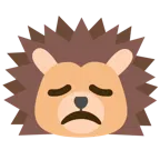disappointed face + hedgehog