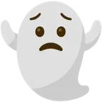 cara preocupada + fantasma