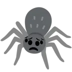 cara preocupada + araña