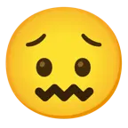 cara preocupada + cara de frustración