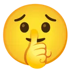 cara preocupada + cara pidiendo silencio