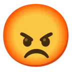 angry face + enraged face