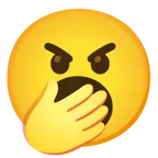 angry face + yawning face