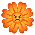enraged face + blossom