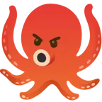 enraged face + octopus