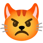 enraged face + cat face