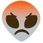 enraged face + alien