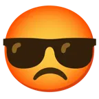 enraged face + smiling face with sunglasses