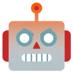 enraged face + robot