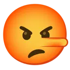 enraged face + lying face