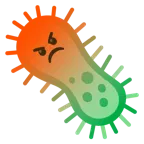 enraged face + microbe