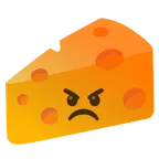 enraged face + cheese wedge