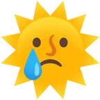 cara llorando + sol con cara