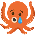 cara llorando + pulpo